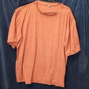 Men's Tear-Away Shirt XL Rust Brown Heather Breakaway Athletic Top‎